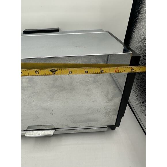 Vtg Toastmaster DeLuxe Tabletop Toaster Oven Chrome Broil & Bake MCM Model 311 - Picture 7 of 9